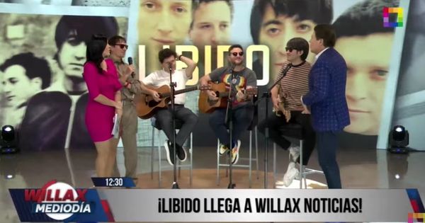 Portada: ¡Libido en Willax Noticias! Banda de rock nacional cantó en vivo sus temas más emblemáticos