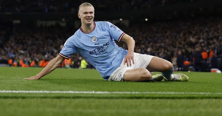 Manchester City: así celebraron que Erling Haaland sea el nuevo goleador histórico de la Premier League