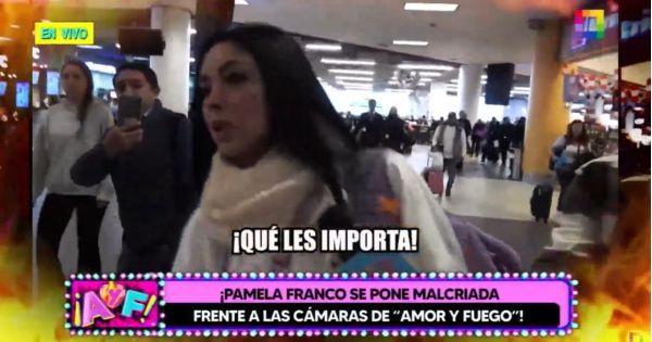 Pamela Franco no quiso responder sobre qué tipo de relación tiene con Cueva: "¡Qué les importa!"