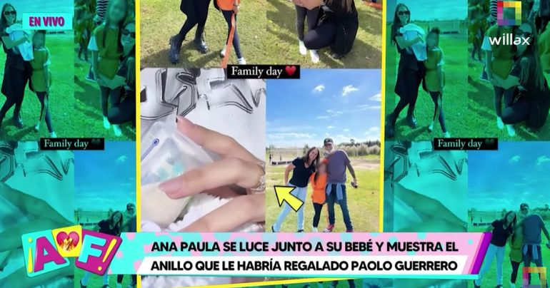 ¿SE VIENE EL MATRI? Ana Paula se luce junto a su bebé y muestra el anillo que le habría regalado Paolo Guerrero