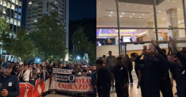 ¡Se apoderaron de Chile! Hinchas de Alianza Lima realizaron un banderazo previo al duelo con Colo Colo