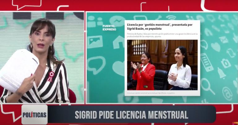 Carla García critica proyecto de ley de Sigrid Bazán para pedir licencia menstrual: "Genera un obstáculo"