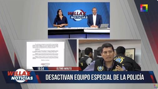 Thorndike sobre desactivación del Eficcop: ""No sabemos si va a continuar como coronel Harvey Colchado"