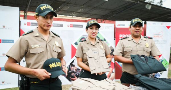 Policía Nacional recibió 1.7 millones de prendas de vestir y calzado