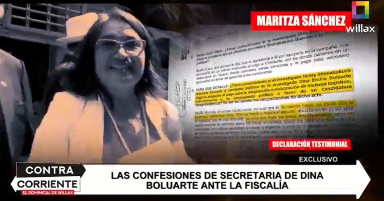 Portada: Exsecretaria de Dina Boluarte desmiente a la presidenta: Henry Shimabukuro financió su campaña como vicepresidenta