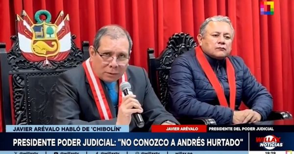 Presidente del Poder Judicial dice que no conoce a Andrés Hurtado: "Desconozco si hubo fiestas"