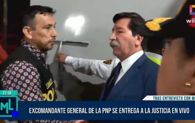 Javier Gallardo: así se entregó el excomandante general PNP a la justicia