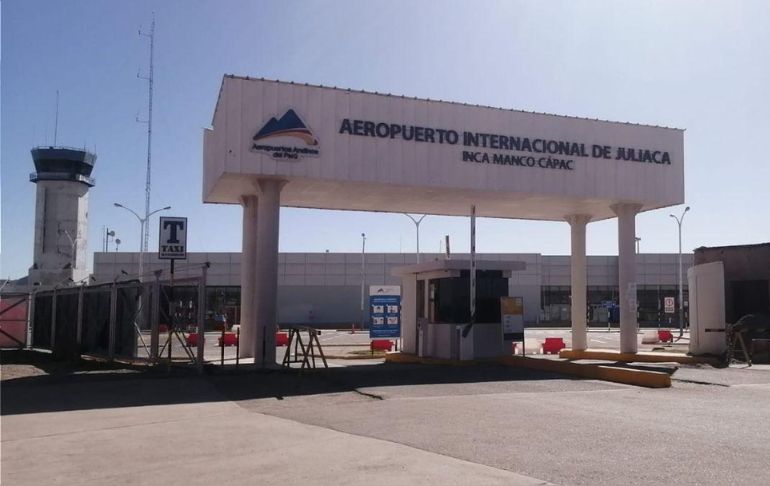 Puno: aeropuerto de Juliaca demorará al menos un mes en retomar sus actividades