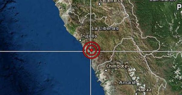 La Libertad: sismo de magnitud 4.8 remeció esta tarde a Trujillo