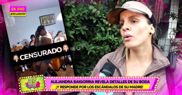 Portada: Alejandra Baigorria tras imágenes de su madre con stripper: "No ha sido cómodo para nadie en la familia"