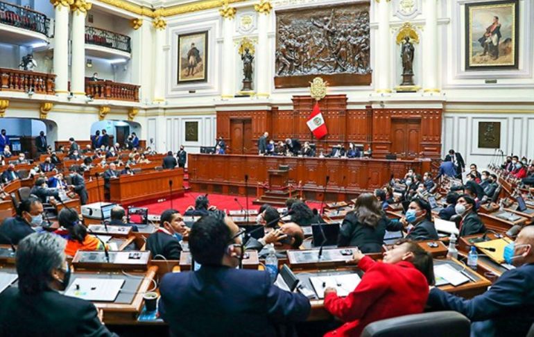 Portada: Pleno del Congreso autorizó a Mesa Directiva presentar proyecto para levantar fuero del golpista Pedro Castillo