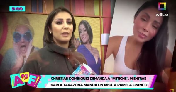Karla Tarazona arremete contra Pamela Franco: "Lo que pueda pensar de mí no me interesa"