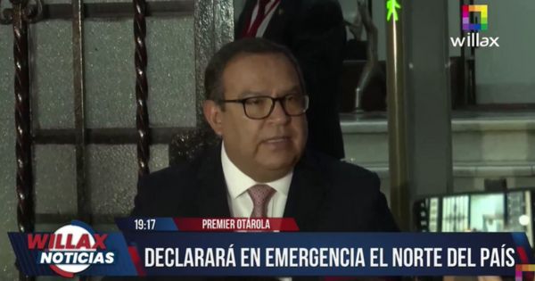 Alberto Otárola: "Se va a declarar en emergencia toda la frontera norte del país"