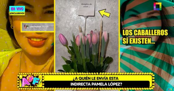 Pamela López presume que le enviaron tulipanes: "Los caballeros sí existen"