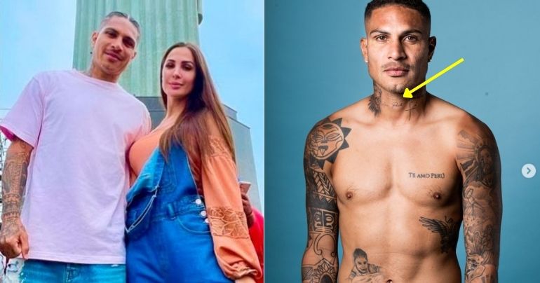 Portada: Paolo Guerrero se tatuó el nombre de Ana Paula Consorte en el cuello