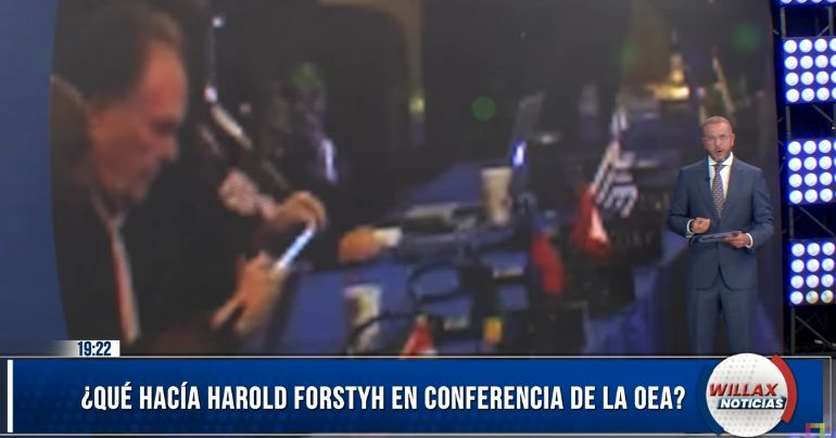 Harold Forsyth ya no es representante del Perú ante la OEA, pero participó en conferencia