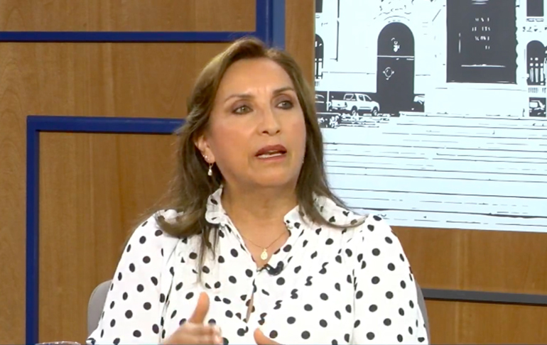 Dina Boluarte: "Soy de izquierda, pero no radical ni extremista"