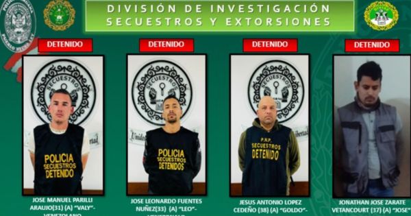PNP capturó a cuatro integrantes de 'Los Gallegos', la banda criminal vinculada al 'Tren de Aragua'