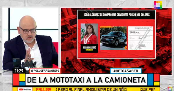 Portada: Beto Ortiz revela que Kira Alcarráz maneja una camioneta por 28 mil dólares