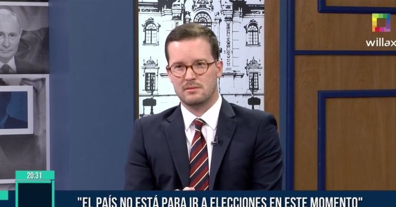 Alejandro Cavero: "El país no está para irse a elecciones en este momento"