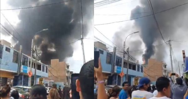 Portada: San Miguel: reportan incendio de grandes proporciones en la calle Lima