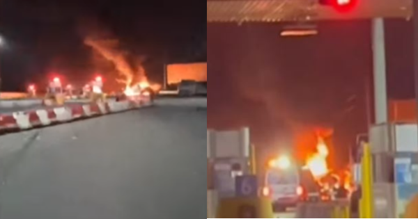 Portada: Chilca: choque entre cisternas provoca explosiones en la Panamericana Sur