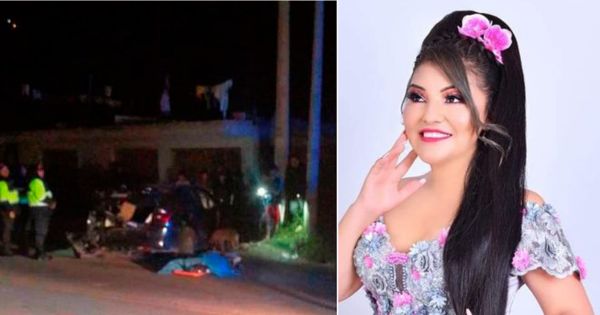 Huaraz: cantante folclórica Yaneth Pérez murió en un accidente vehicular