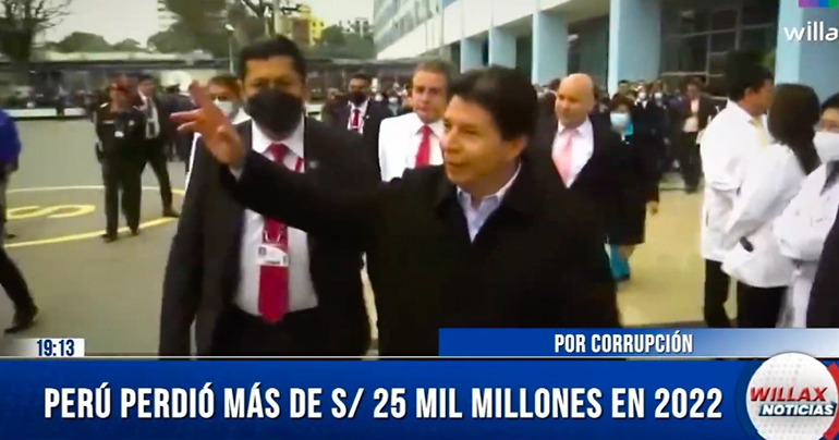 Portada: Contraloría: Más de 25 mil millones de soles perdió Perú por corrupción en el 2022