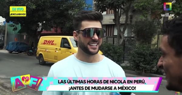 Nicola Porcella quiso hacer 'after party' en su departamento, pero se quedó dormido