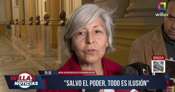María Agüero tras elección de Mesa Directiva: "Salvo el poder, todo es una ilusión"