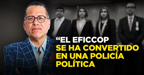 Phillip Butters: "El Eficcop se ha convertido en una policía política"