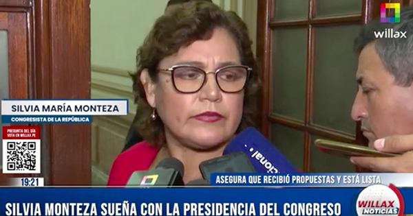 Silvia Monteza sueña con la Presidencia del Congreso: "Estoy capacitada para asumir cualquier reto"