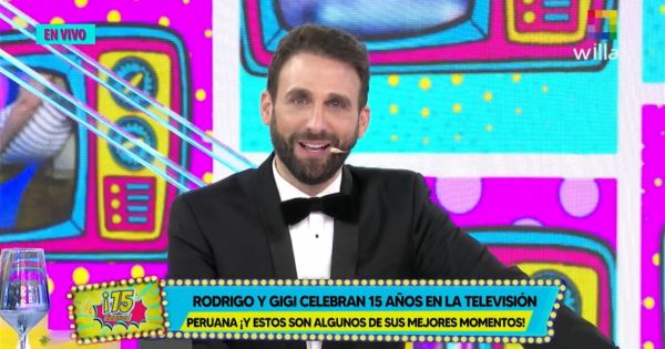 Rodrigo González por sus 15 años en TV: "Llevaré diversión a tu casa hasta el último día de mi vida"
