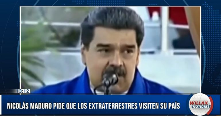 Nicolás Maduro pide que los extraterrestres visiten Venezuela y hagan "turismo galáctico"