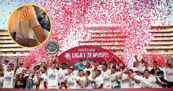 Portada: Universitario campeón del Apertura: hincha se tatúa tras consagración crema