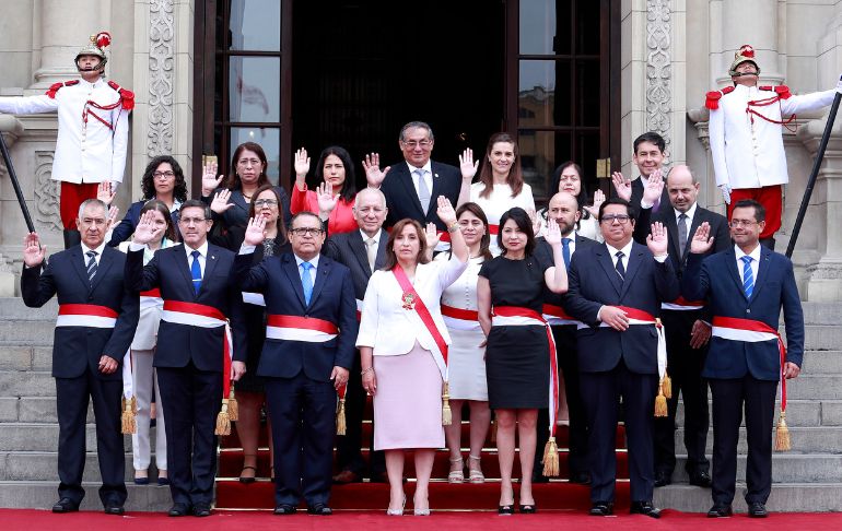 Estos son los nuevos ministros que juraron ante Dina Boluarte