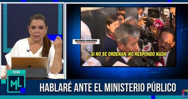 Portada: Milagros Leiva: "Wilfredo Oscorima se está burlando de todos"