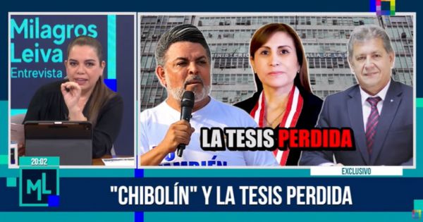 Andrés Hurtado: 'Chibolín' tiene implicancia con la tesis perdida de Patricia Benavides