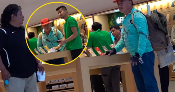 Albañiles generan desconcierto entre vendedores al comprar el iPhone más caro (VIDEO)