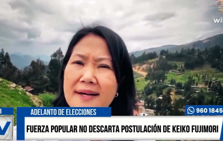 Fuerza Popular no descarta que Keiko Fujimori participe en las próximas elecciones