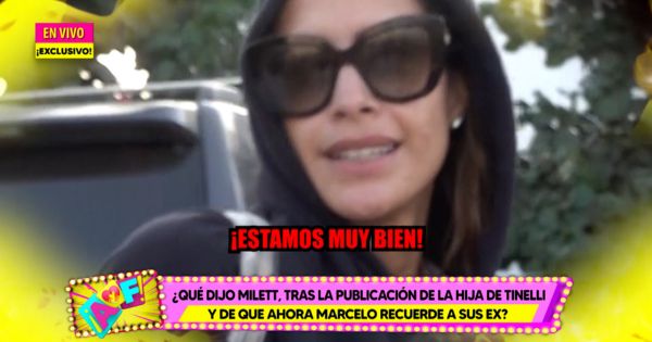 Milett Figueroa tras ser consultada por Marcelo Tinelli: "Estamos muy bien"