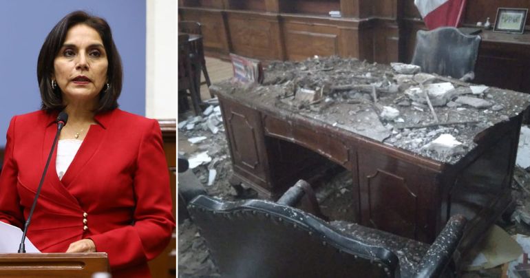 Techo del despacho de la congresista Patricia Juárez colapsó por falta de mantenimiento