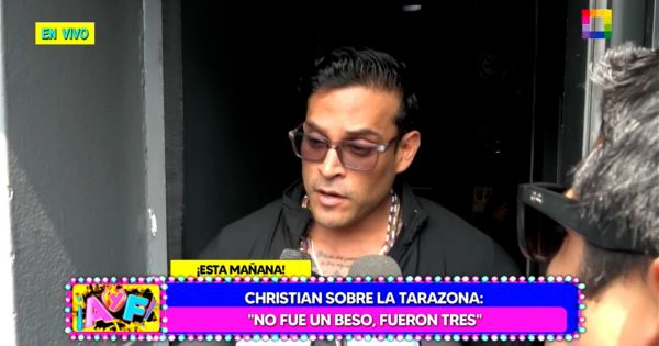 Portada: Christian Domínguez sobre beso con Karla Tarazona: "No solo fue uno, fueron tres"