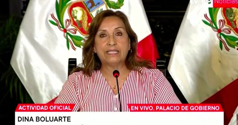 Portada: Dina Bolaurte invoca al sector privado a implementar trabajo remoto ante lluvias