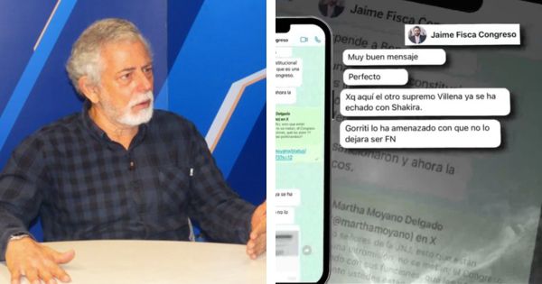 Jaime Villanueva dice en chat que Gustavo Gorriti tiene amenazado a Juan Villena, próximo fiscal de la Nación