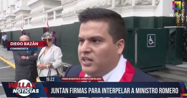 Diego Bazán: "Es necesario que el ministro Vicente Romero venga a dar respuestas" (VIDEO)