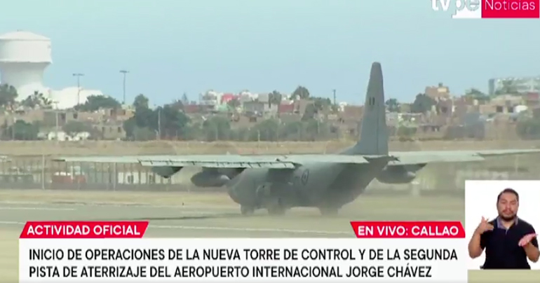 Inicia operaciones segunda pista de aterrizaje y nueva torre de control de aeropuerto Jorge Chávez