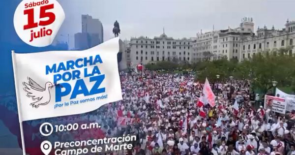 Portada: Ciudadanos convocan a masiva 'Marcha por la Paz' para este sábado 15 de julio