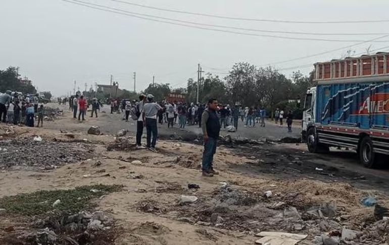 La Libertad: mujer y bebé fallecen como consecuencia de bloqueos en la Panamericana Norte