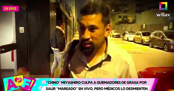 ¡CUENTO CHINO! Aldo Miyashiro culpa a quemadores de grasa por haber salido ebrio en su programa